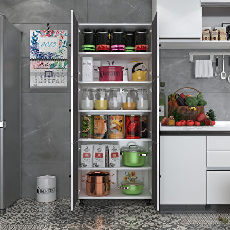 Kenzlife mutfak dolabı tahiri gribyz 188*80*37 çok amaçlı dolap arkalıklı