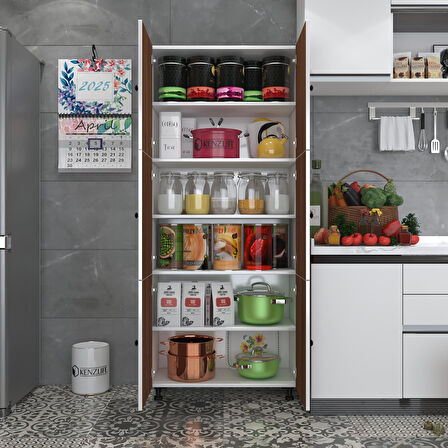 Kenzlife mutfak dolabı tahiri cvzbyz 188*80*37 çok amaçlı dolap arkalıklı