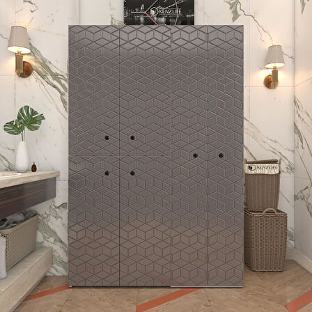 Kenzlife membran çamaşır kurutma makinesi dolabı yaromira gribyz küpşeker 180*120*64 mebran kapak MDF gövde