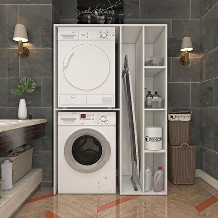 Kenzlife membran çamaşır kurutma makinesi dolabı yaromira yşlbyz küpşeker 180*120*64 mebran kapak MDF gövde