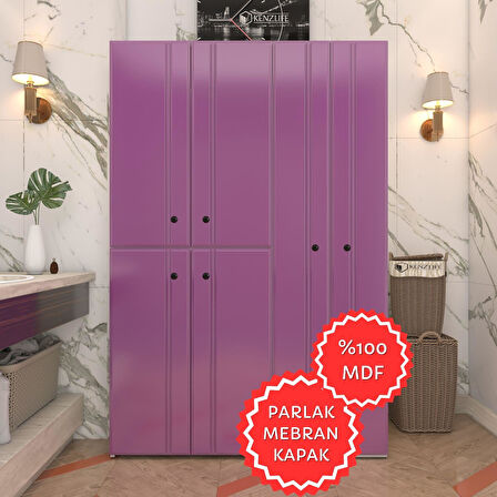 Kenzlife membran çamaşır kurutma makinesi dolabı yaromira llabyz sadelim 180*120*64 mebran kapak MDF gövde