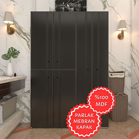 Kenzlife membran çamaşır kurutma makinesi dolabı yaromira syhbyz sadelim 180*120*64 mebran kapak MDF gövde