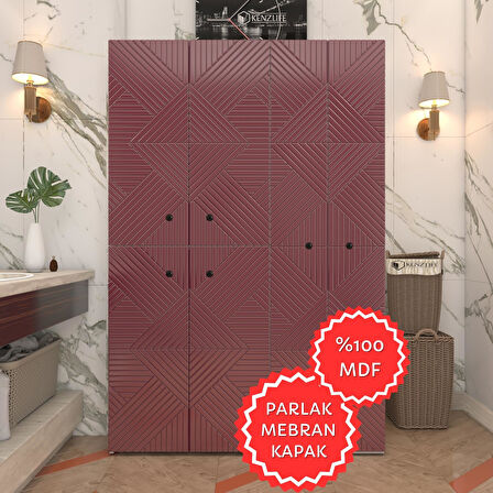 Kenzlife membran çamaşır kurutma makinesi dolabı yaromira fşybyz üçgen 180*120*64 mebran kapak MDF gövde