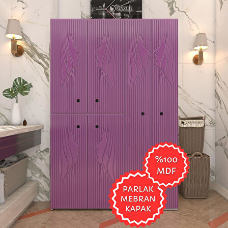 Kenzlife membran çamaşır kurutma makinesi dolabı yaromira llabyz yüzyüze 180*120*64 mebran kapak MDF gövde