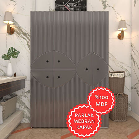 Kenzlife membran çamaşır kurutma makinesi dolabı yaromira gribyz çehre 180*120*64 mebran kapak MDF gövde