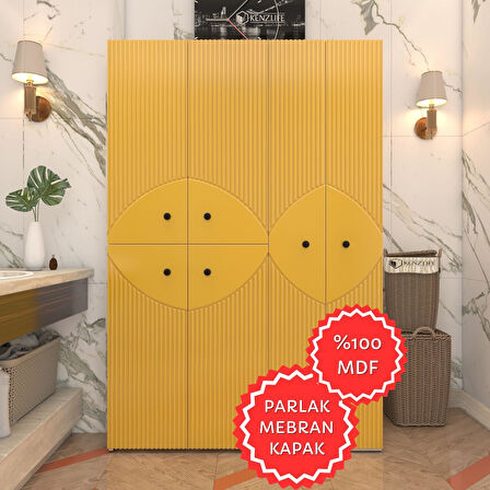 Kenzlife membran çamaşır kurutma makinesi dolabı yaromira hrdbyz çehre 180*120*64 mebran kapak MDF gövde