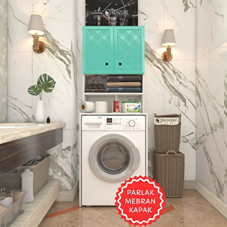 Kenzlife membran çamaşır makinesi dolabı hayzum trkbyz hasır 180*66*55 mebran kapak suntalam gövde