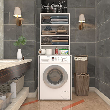 Kenzlife membran çamaşır makinesi dolabı hayzum trkbyz hasır 180*66*55 mebran kapak suntalam gövde