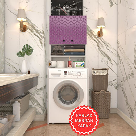 Kenzlife membran çamaşır makinesi dolabı hayzum llabyz küpşeker 180*66*55 mebran kapak suntalam gövde