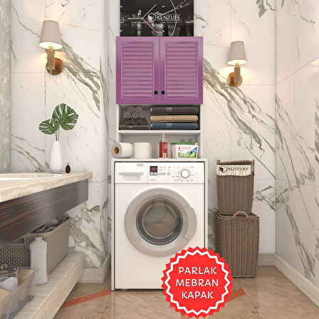 Kenzlife membran çamaşır makinesi dolabı hayzum llabyz panjur 180*66*55 mebran kapak suntalam gövde