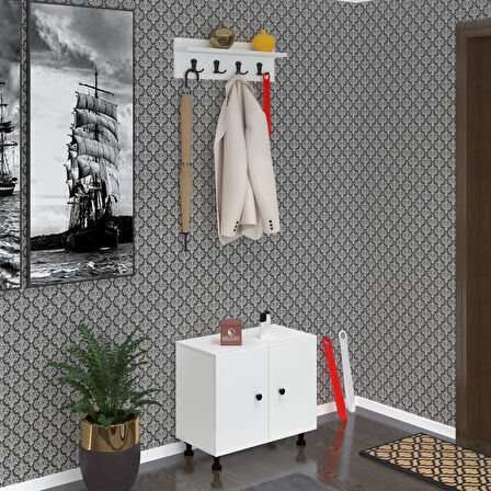 Kenzlife ayakkabılık başmak3 byz 53*060*30 kapaksız 3 raflı 9 çift ayakkabı kapasitesi