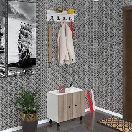Kenzlife ayakkabılık cimcime3 crdbyz 53*060*32 kapaklı 3 raflı 9 çift ayakkabı kapasitesi