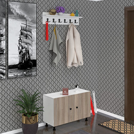 Kenzlife ayakkabılık galoş3 crdbyz 53*080*32 kapaklı 3 raflı 12 çift ayakkabı kapasitesi