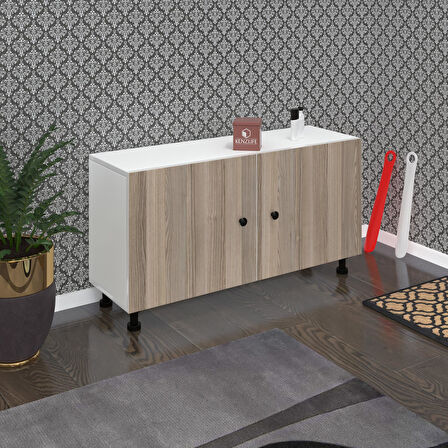 Kenzlife ayakkabılık merkub3 crdbyz 53*100*32 kapaklı 3 raflı 15 çift ayakkabı kapasitesi