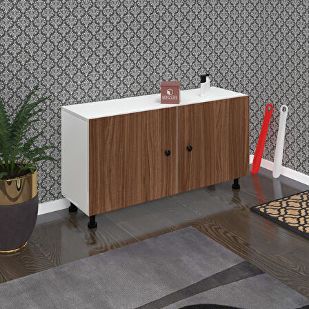 Kenzlife ayakkabılık merkub3 cvzbyz 53*100*32 kapaklı 3 raflı 15 çift ayakkabı kapasitesi