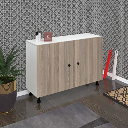 Kenzlife ayakkabılık merkub4 crdbyz 68*100*32 kapaklı 4 raflı 20 çift ayakkabı kapasitesi