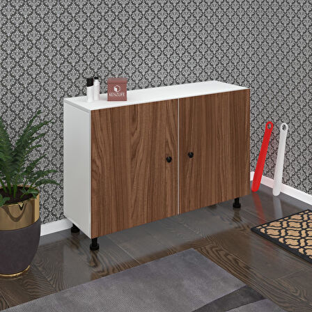Kenzlife ayakkabılık merkub4 cvzbyz 68*100*32 kapaklı 4 raflı 20 çift ayakkabı kapasitesi