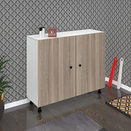 Kenzlife ayakkabılık merkub5 crdbyz 83*100*32 kapaklı 5 raflı 25 çift ayakkabı kapasitesi