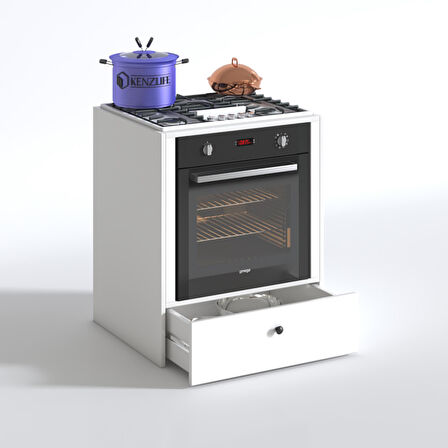 Kenzlife ankastre modülü kabini alim byz fırın ocak dolabı çekmeceli 70 cmye kadar ocak için uyumlu