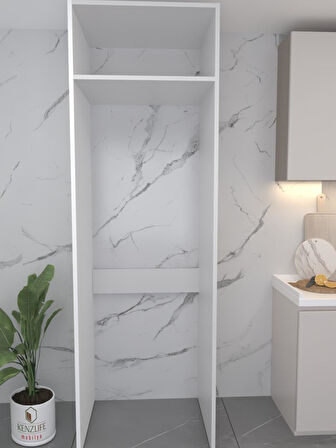 Kenzlife buzdolabı derin dondurucu dolabı modülü antarktika beyaz 240*100*90 kapaksız arkalıksız