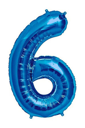 Rakam Mavi Folyo Balon 34 inç