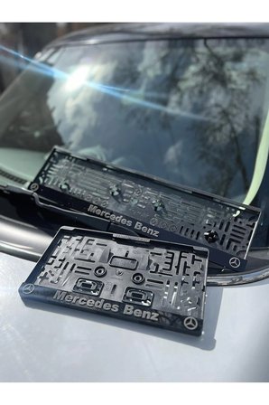 3D Mercedes Benz Takmatik Plakalık 1 Tanesi Kare Plakalık