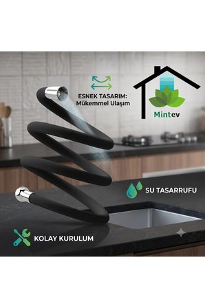 Silikon Patlamaz Yırtılmaz Ezilmez Nano Duş Hortumu 150 cm Banyo Duş Hortumu
