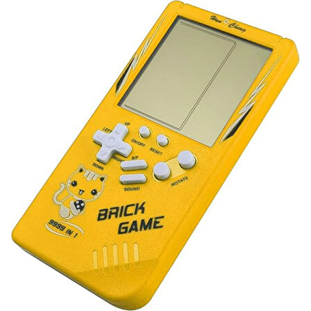 Ozmik Tuğla Oyun Konsolu 23 Bulmaca Oyunu Dahili, 3.5 inç LCD Mini Taşınabilir Atari