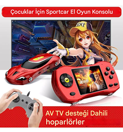 QASUL YARIŞ ARABASI GÖRÜNÜMLÜ F1 PSP RETRO NOSTALJİ MİNİ OYUN KUTUSU