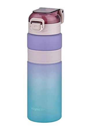 Vagonlife Motivasyon Su Matarası 800 ML Mor - Mavi