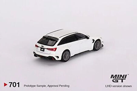 MİNİ GT 701 1/64 ABT AUDI RS6-R GLACİER WHİTE METALLİC