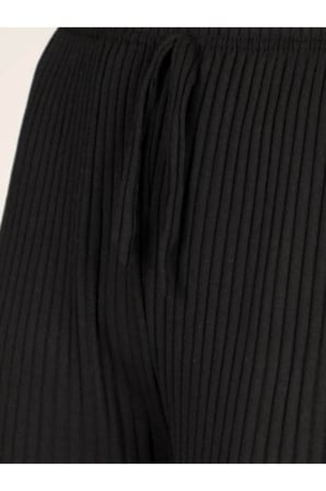 4'lü Likralı Bol Paça Rahat Kadın Pijama Altı Tek Alt Pijama Altı 2027-1