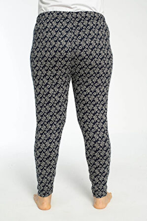 Büyük Beden Cepli Viskon Yazlık Kadın Pijama Altı Tek Alt y19