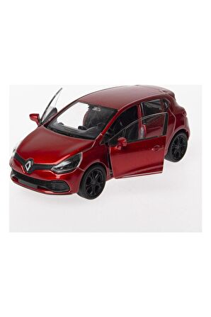 1:36 Ölçek Diecast Çek-bırak Renault Clio Rs -kırmızı Renault Clio Rs