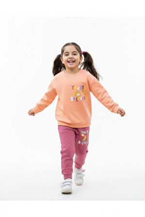 KIZ ÇOCUK % 100 PAMUKLU 2'Lİ ALT - ÜST TAKIM 