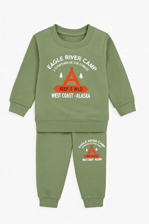 ERKEK ÇOCUK PAMUKLU 2'Lİ TAKIM ALT - ÜST TAKIM EŞOFMAN TAKIMI