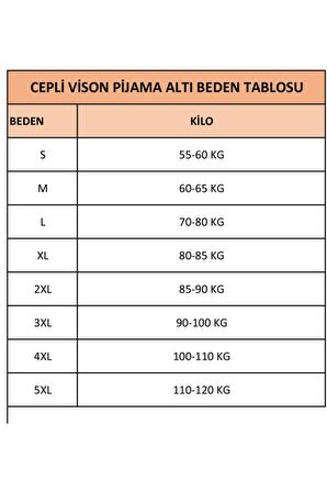 Cepli Viskon Kadın Pijama Altı r1