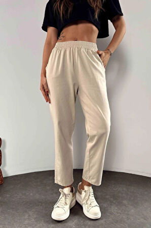 Elisora Yüksek Bel Gabardin Pantolon TNS-4361