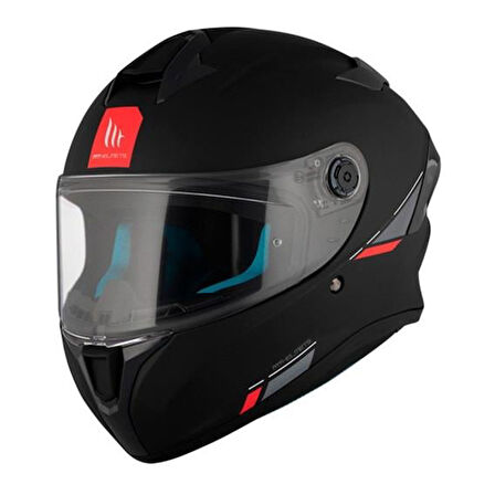 MT Targo S  FF106B Solid A1 Matt Black Full Face Motosiklet Kaskı