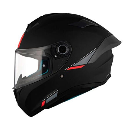 MT Targo S  FF106B Solid A1 Matt Black Full Face Motosiklet Kaskı