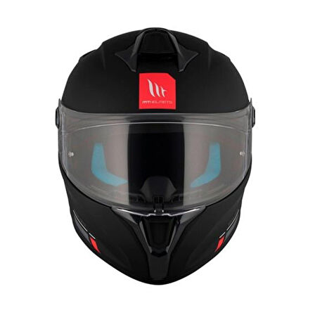 MT Targo S  FF106B Solid A1 Matt Black Full Face Motosiklet Kaskı