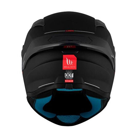 MT Targo S  FF106B Solid A1 Matt Black Full Face Motosiklet Kaskı