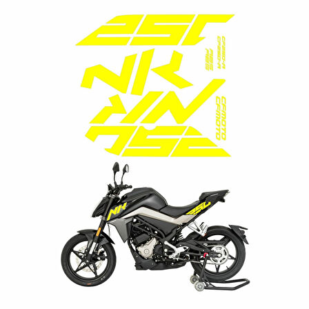 Gogo CF Moto 250NK Sticker Seti Flo Sarı