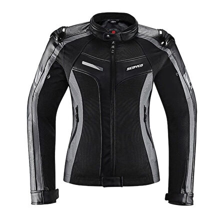 Scoyco JK152W 4 Mevsim Kadın Motosiklet Montu Gri