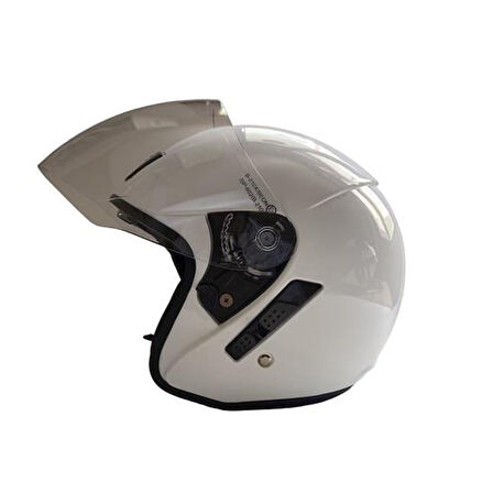 Beon B210 Çenesiz Vizörlü Yazlık Kask Beyaz