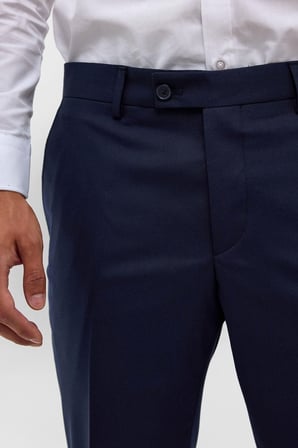 Bol Kalıp Geniş Paça Premium Kalite Siyah Düz Erkek Kumaş Pantolon
