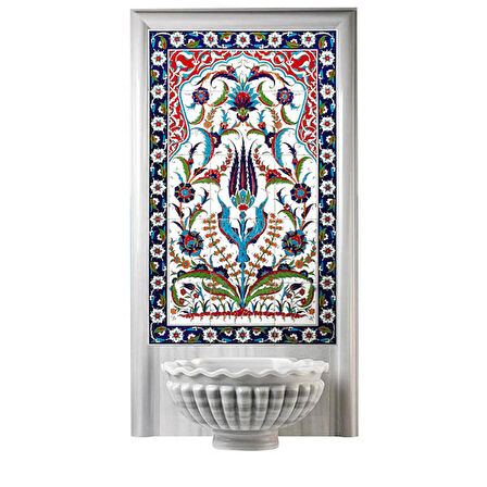 Armada Çini 60x100 Cm ED 624 Hançerli Türk Hamamı Çini Pano