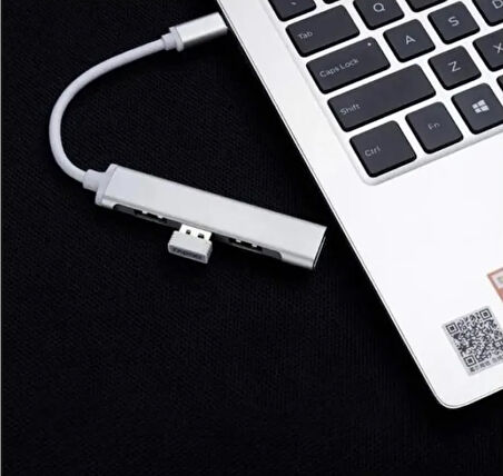 TYPE-C TO USB HUB 4 PORT ÇOKLAYICI MACBOOK İLE UYUMLU ÇOĞALTICI