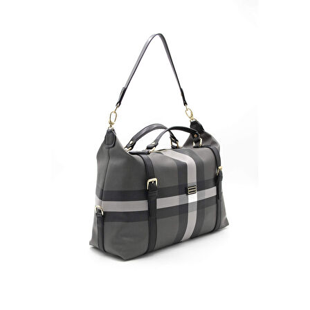 Silver Polo  Kadın Omuz Çantası 1064-43763 SILVER POLO BAYAN ÇANTASI M129 SİYAH-MAT SİYAH