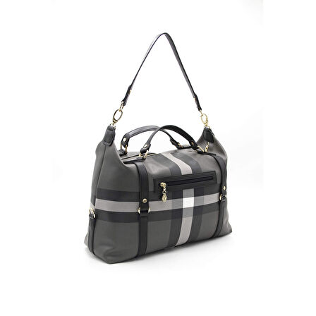 Silver Polo  Kadın Omuz Çantası 1064-43763 SILVER POLO BAYAN ÇANTASI M129 SİYAH-MAT SİYAH